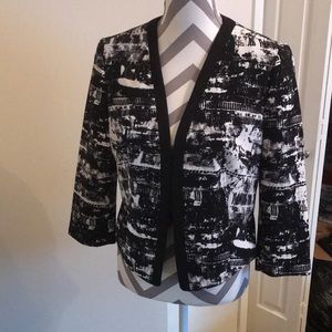 Fun print suit jacket
